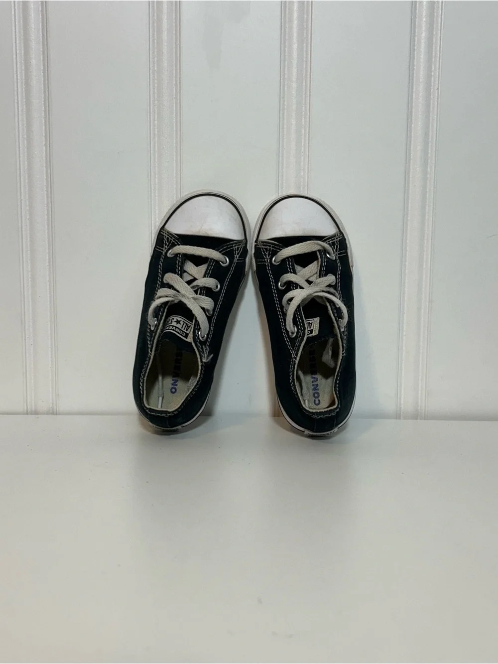 Converse ctas Black and White Kids Low-Top Sneakers